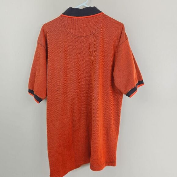 Vintage The Coolest Game Philadelphia Flyers Striped SS Polo Shirt Large - Picture 3 of 9